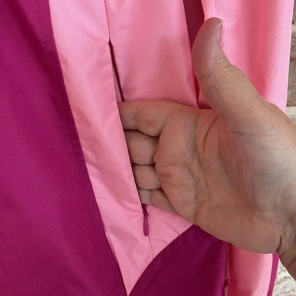 HB Sport Pink ColorBlock Fleece Lined Windbreaker - Picture 3 of 15
